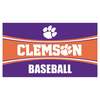 Clemson Tigers 28" x 16" Baseball Trapper Door Mat