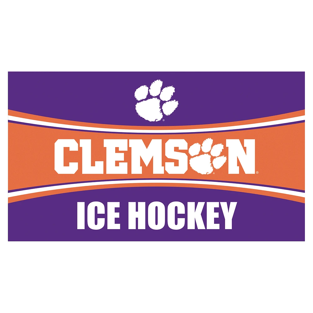 Clemson Tigers 28" x 16" Ice Hockey Trapper Door Mat