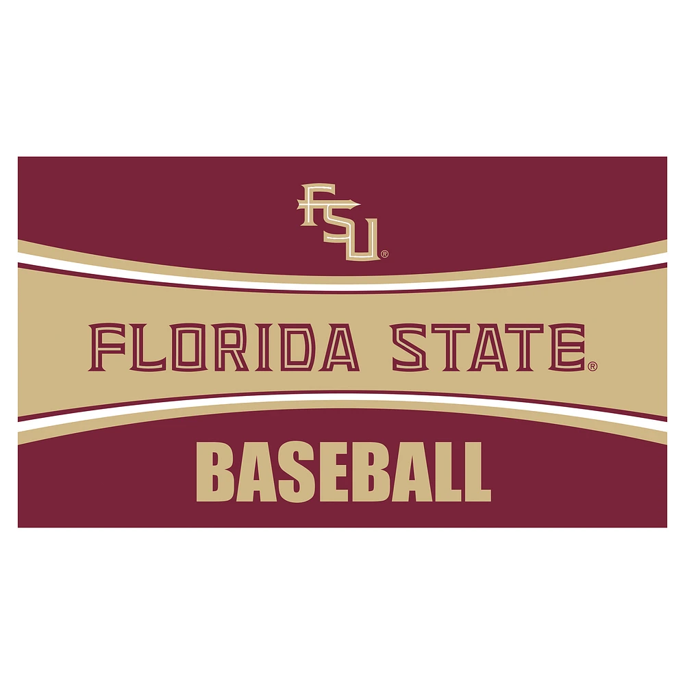 Florida State Seminoles 28" x 16" Baseball Trapper Door Mat