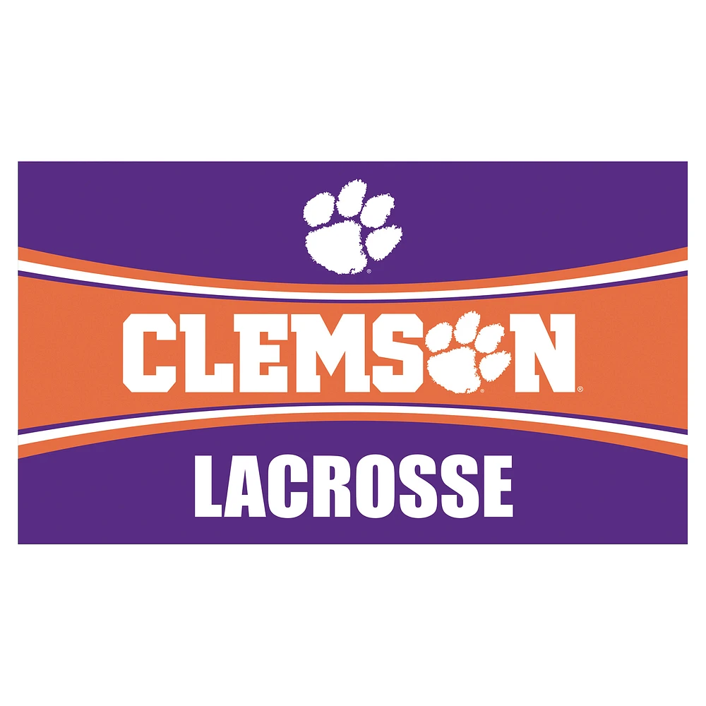 Clemson Tigers 28" x 16" Lacrosse Trapper Door Mat