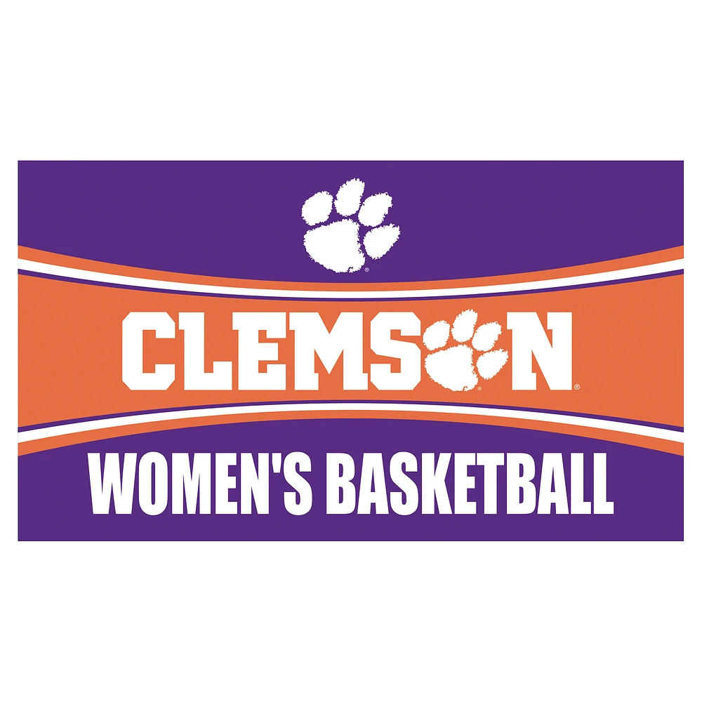 Clemson Tigers 28" x 16" Women's Basketball Trapper Door Mat