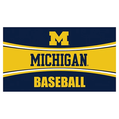 Michigan Wolverines 28" x 16" Baseball Trapper Door Mat