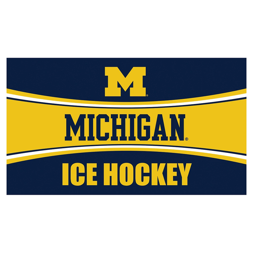 Michigan Wolverines 28" x 16" Ice Hockey Trapper Door Mat