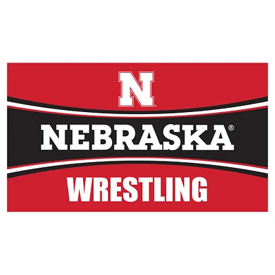 Nebraska Huskers 28" x 16" Wrestling Trapper Door Mat