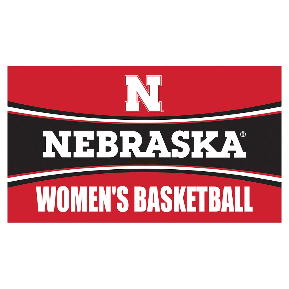 Nebraska Huskers 28" x 16" Women's Basketball Trapper Door Mat