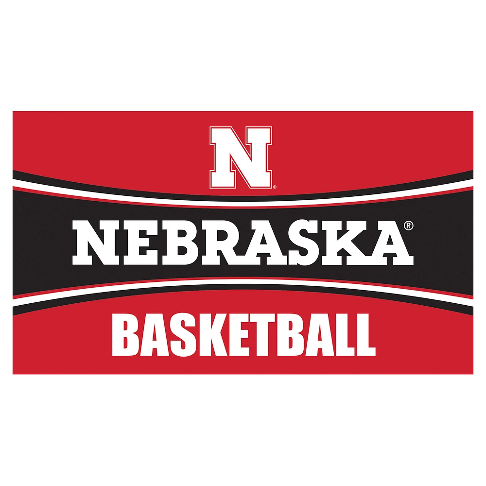 Nebraska Huskers 28" x 16" Basketball Trapper Door Mat