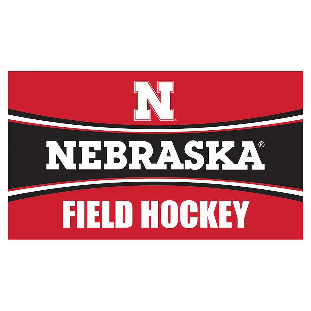 Nebraska Huskers 28" x 16" Field Hockey Trapper Door Mat