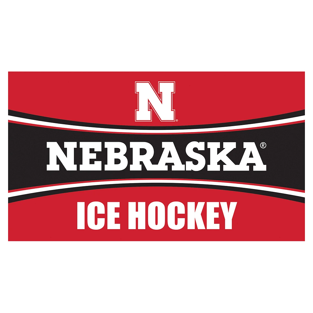 Nebraska Huskers 28" x 16" Ice Hockey Trapper Door Mat
