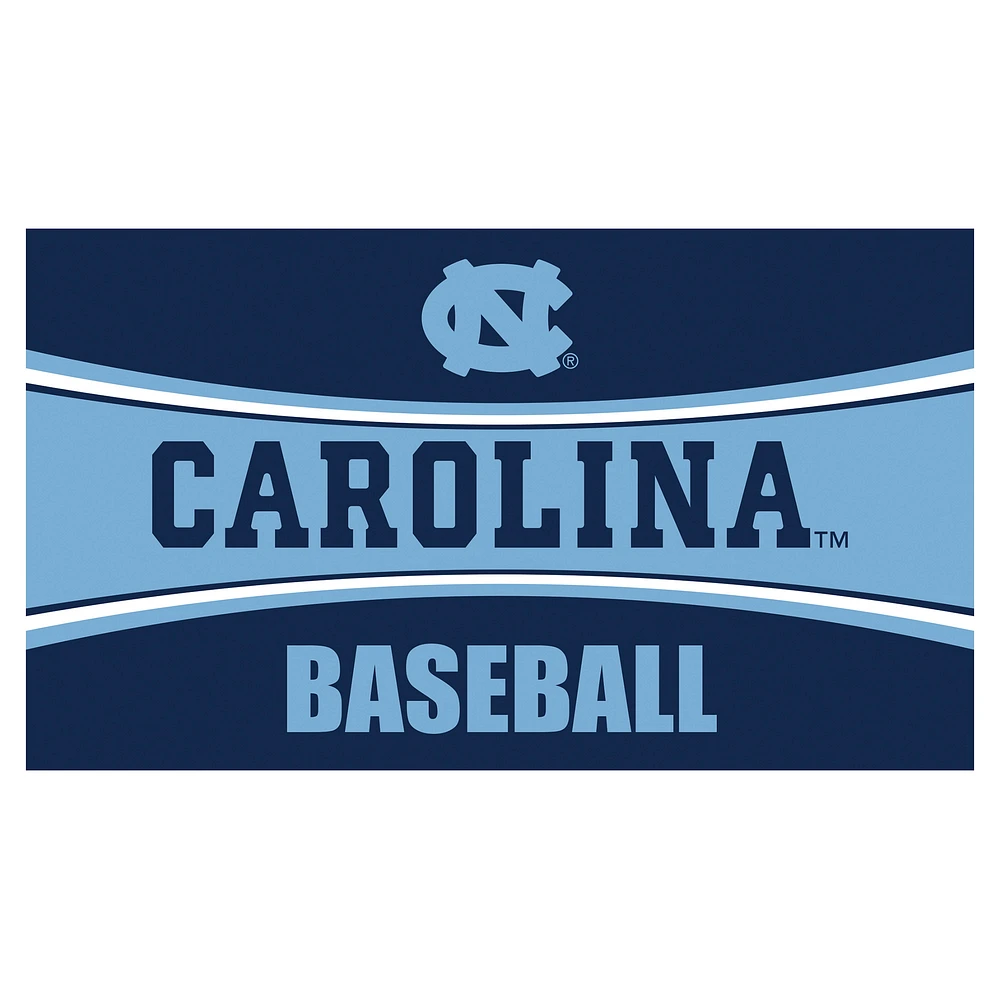 North Carolina Tar Heels 28" x 16" Baseball Trapper Door Mat