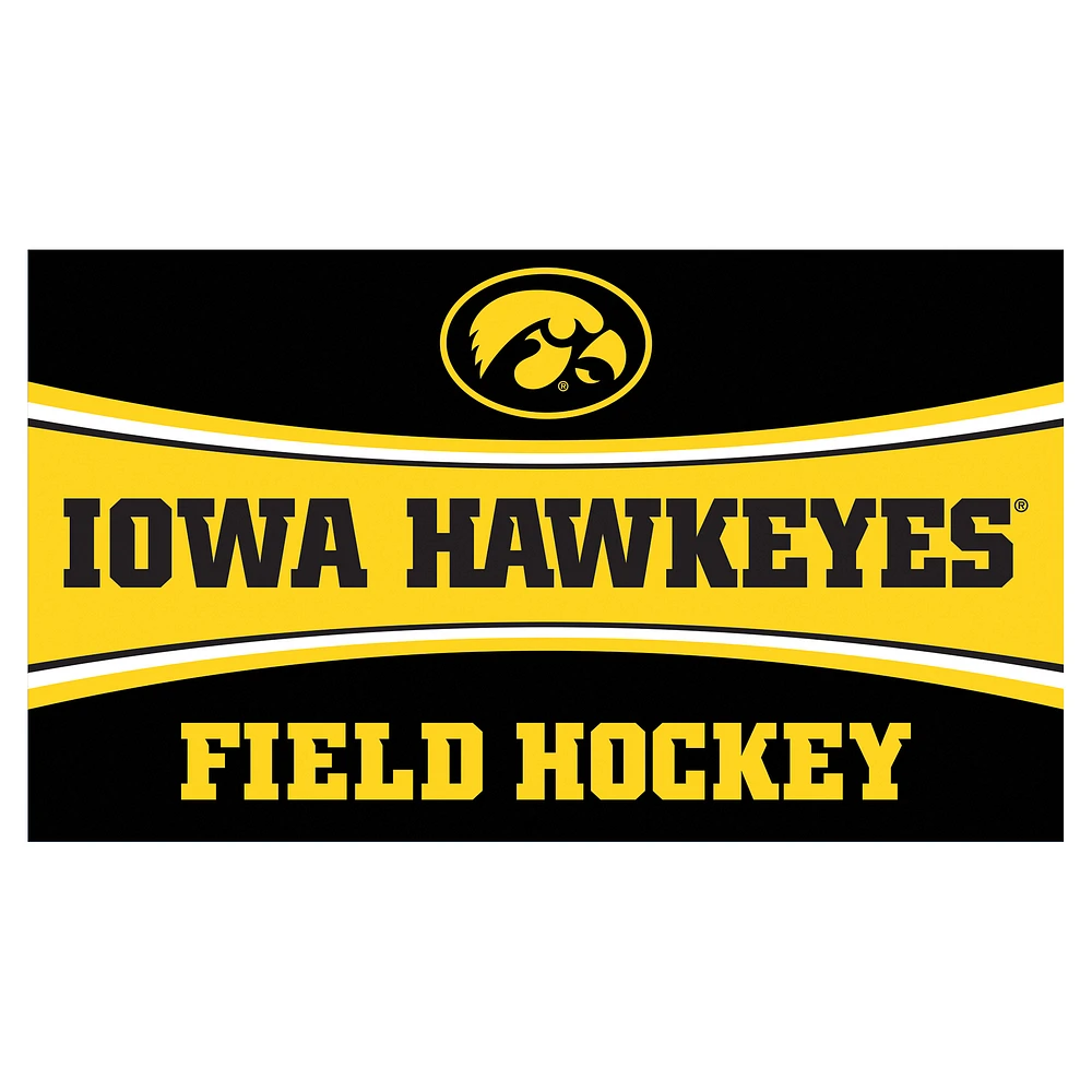 Iowa Hawkeyes 28" x 16" Field Hockey Trapper Door Mat