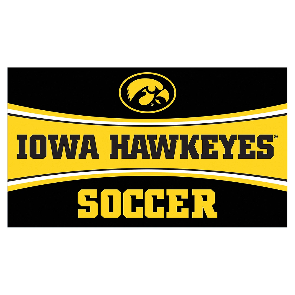 Iowa Hawkeyes 28" x 16" Soccer Trapper Door Mat