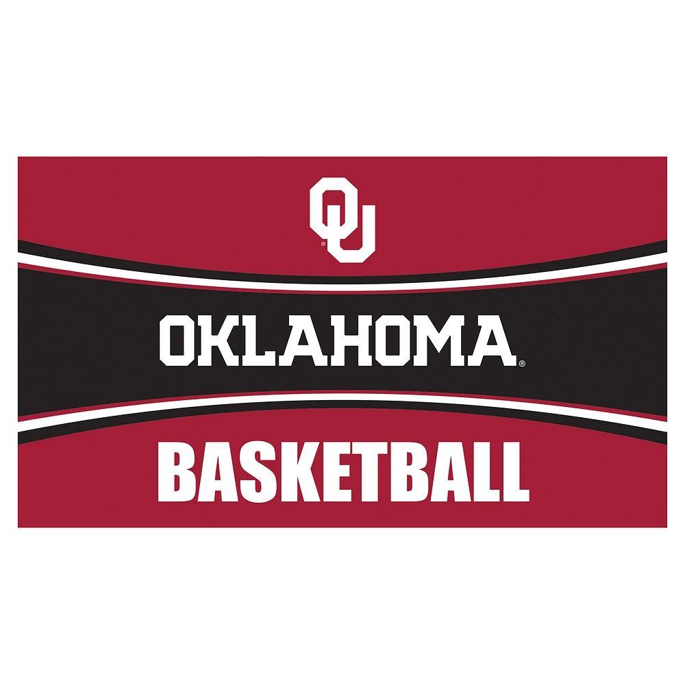 Oklahoma Sooners 28" x 16" Basketball Trapper Door Mat