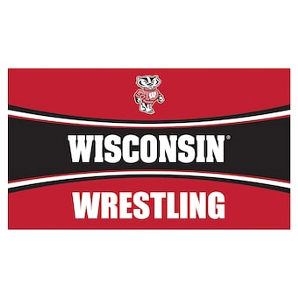 Wisconsin Badgers 28" x 16" Wrestling Trapper Door Mat