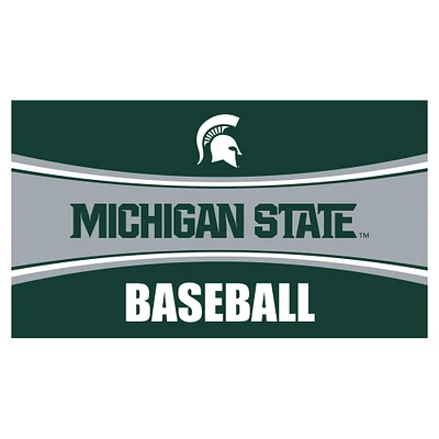 Michigan State Spartans 28" x 16" Baseball Trapper Door Mat