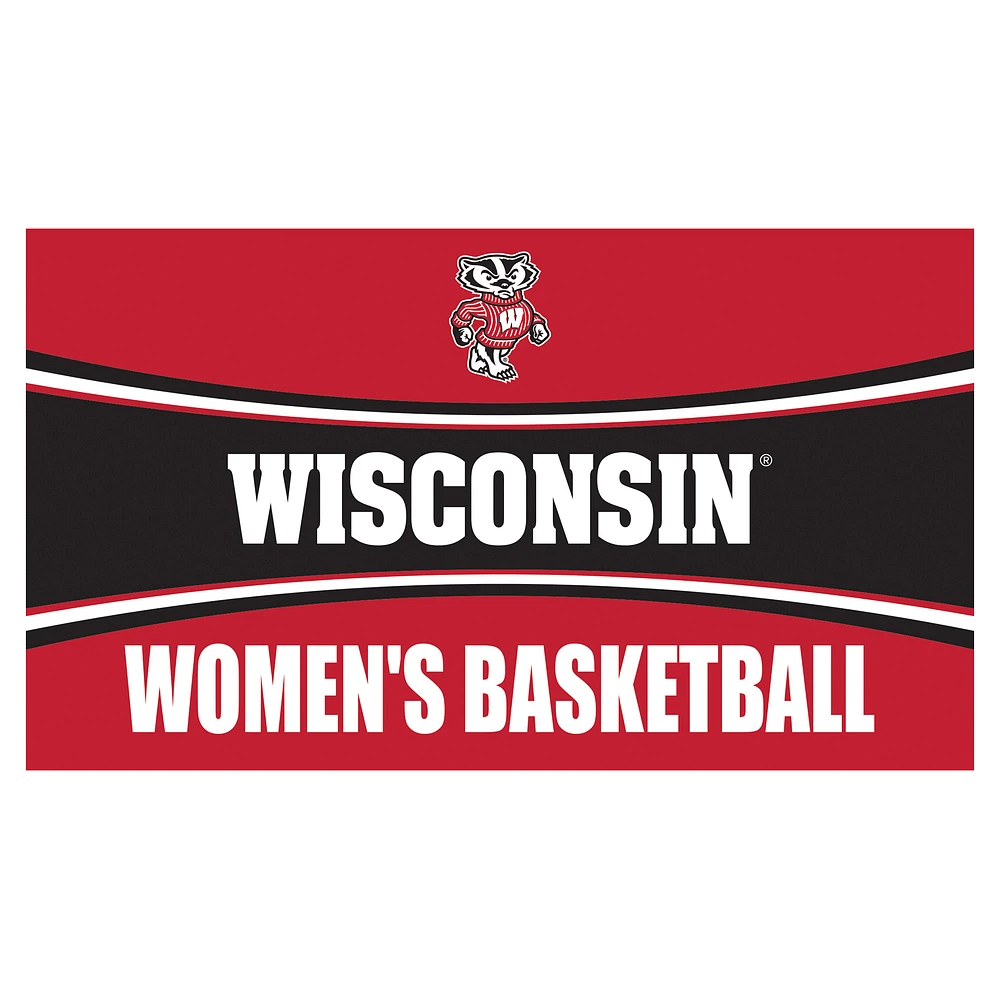 Wisconsin Badgers 28" x 16" Women's Basketball Trapper Door Mat