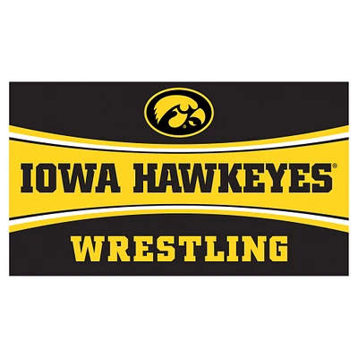 Iowa Hawkeyes 28" x 16" Wrestling Trapper Door Mat