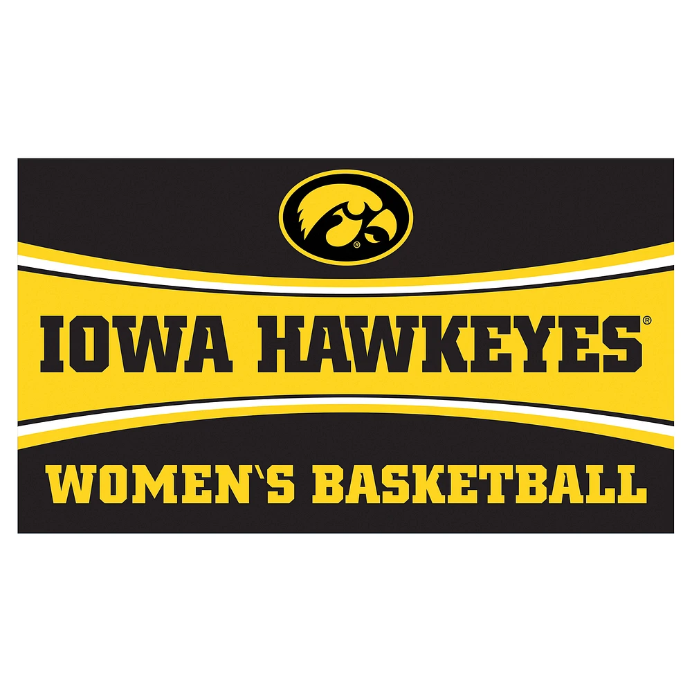 Iowa Hawkeyes 28" x 16" Women's Basketball Trapper Door Mat