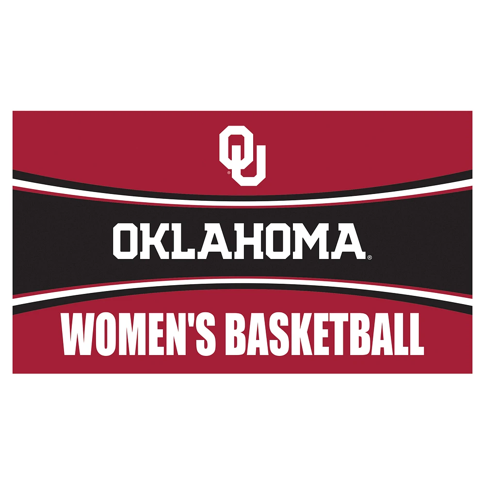Oklahoma Sooners 28" x 16" Women's Basketball Trapper Door Mat