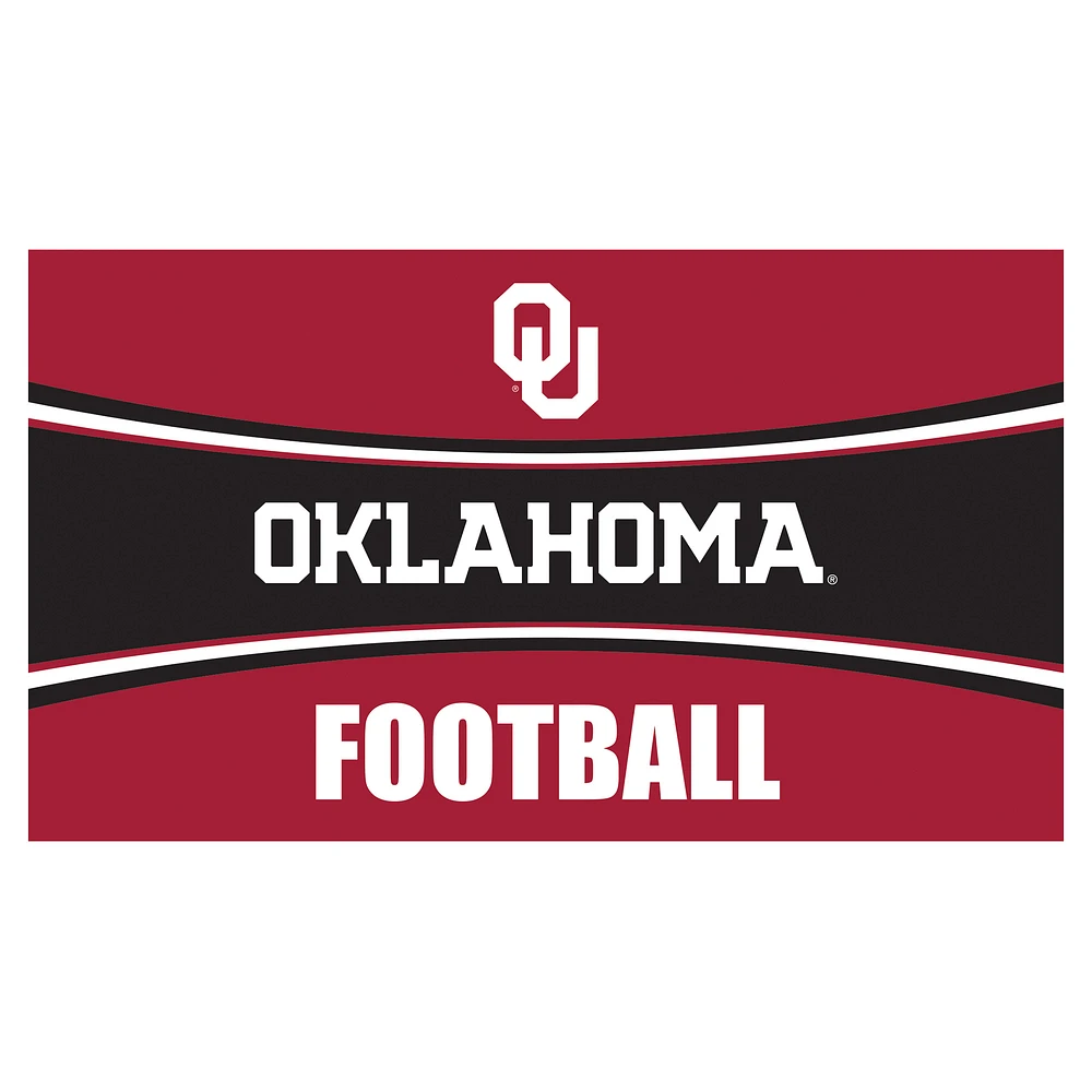 Oklahoma Sooners 28" x 16" Football Trapper Door Mat