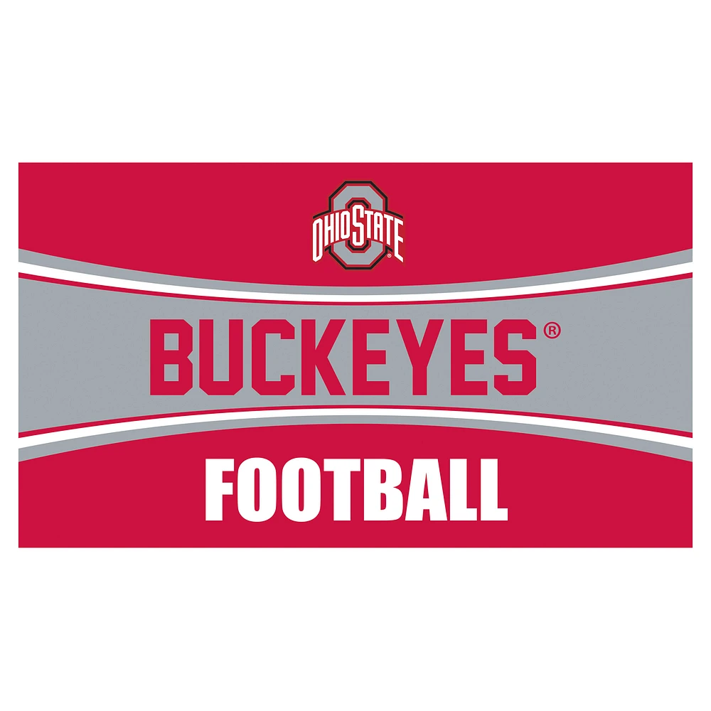 Ohio State Buckeyes 28" x 16" Football Trapper Door Mat