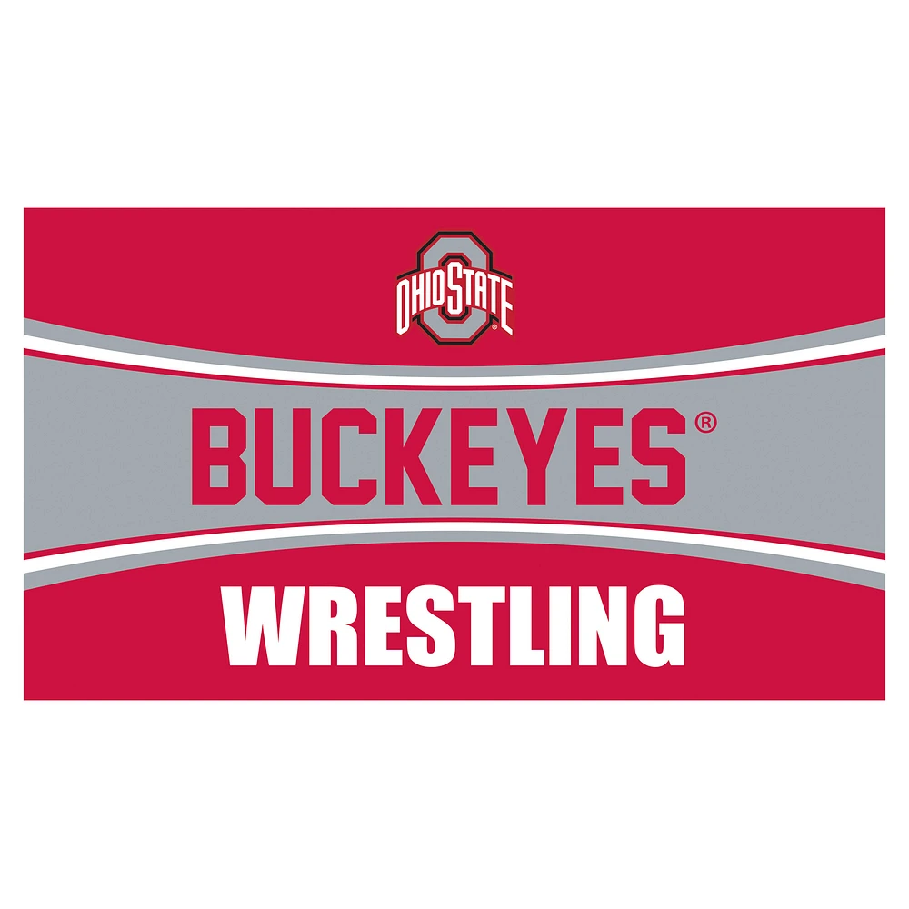 Ohio State Buckeyes 28" x 16" Wrestling Trapper Door Mat
