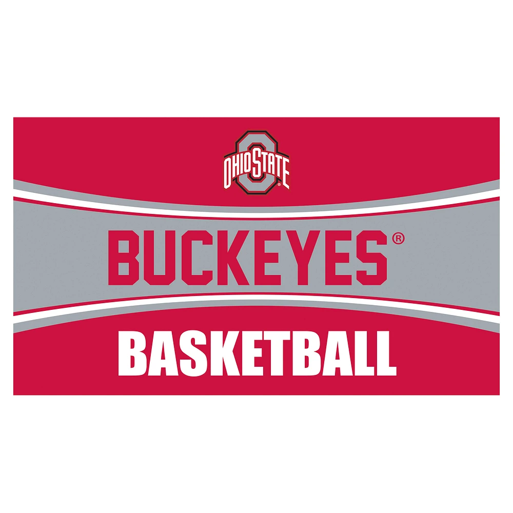 Ohio State Buckeyes 28" x 16" Basketball Trapper Door Mat