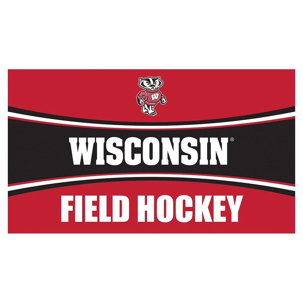 Wisconsin Badgers 28" x 16" Field Hockey Trapper Door Mat