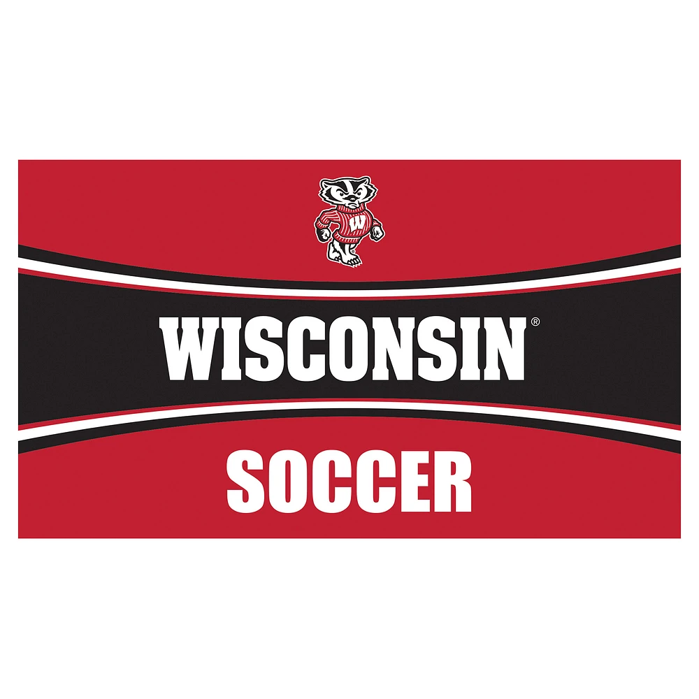 Wisconsin Badgers 28" x 16" Soccer Trapper Door Mat