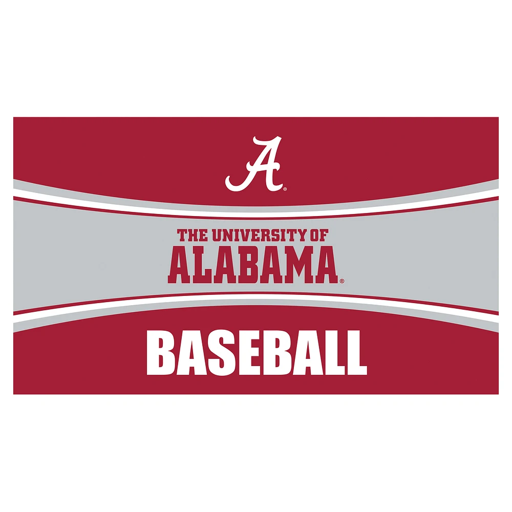 Alabama Crimson Tide 28" x 16" Baseball Trapper Door Mat