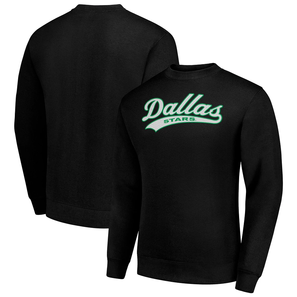 Men's Starter Dallas Stars Tailsweep City Pullover Sweatshirt
