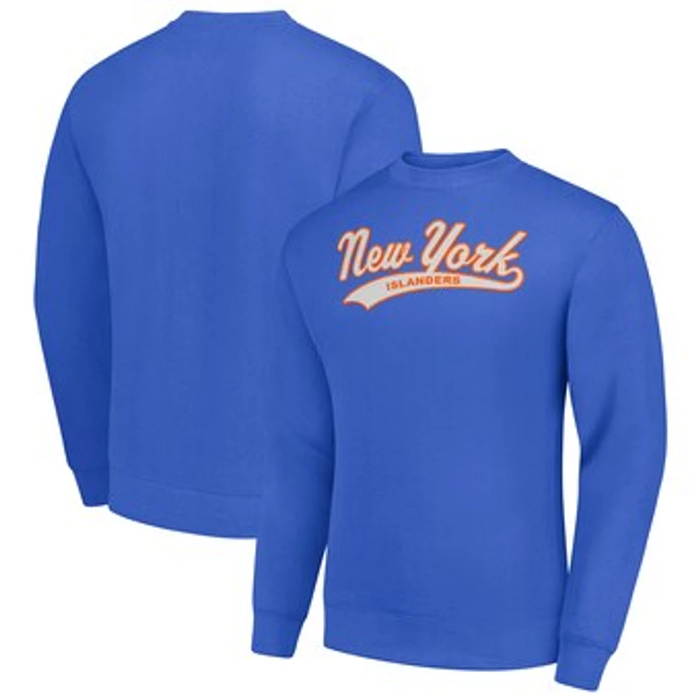 Men's Starter Royal New York Islanders Tailsweep City Pullover Sweatshirt