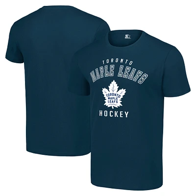 Men's Starter Navy Toronto Maple Leafs Logo T-Shirt