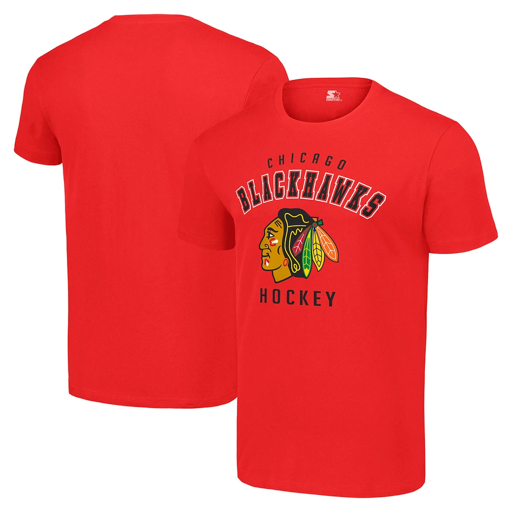 Men's Starter Chicago Blackhawks Logo T-Shirt