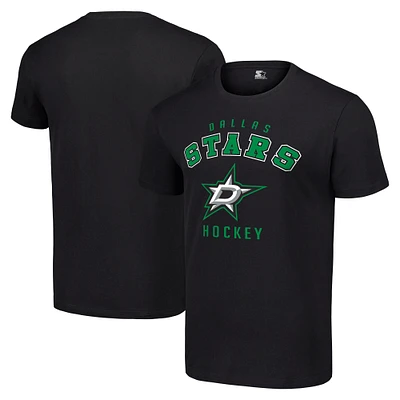 Men's Starter Black Dallas Stars Logo T-Shirt