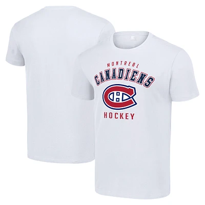 Men's Starter White Montreal Canadiens Logo T-Shirt