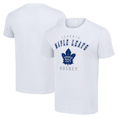 Men's Starter White Toronto Maple Leafs Logo T-Shirt
