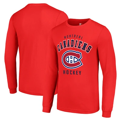 Men's Starter Montreal Canadiens Logo Long Sleeve T-Shirt