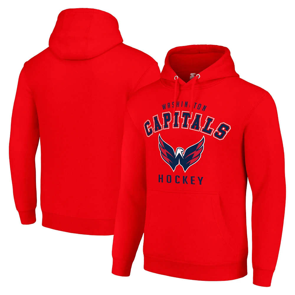 Men's Starter Washington Capitals Logo Pullover Hoodie