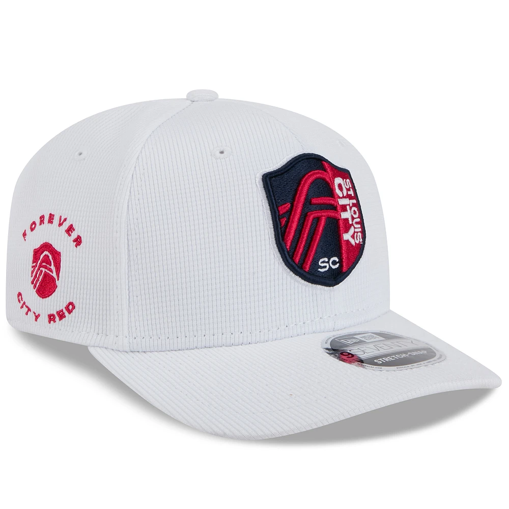 Men's New Era White St. Louis City SC 2025 Jersey Hook 9SEVENTY Stretch-Snap Hat