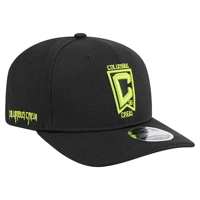 Men's New Era Black Columbus Crew 2025 Jersey Hook 9SEVENTY Stretch-Snap Hat