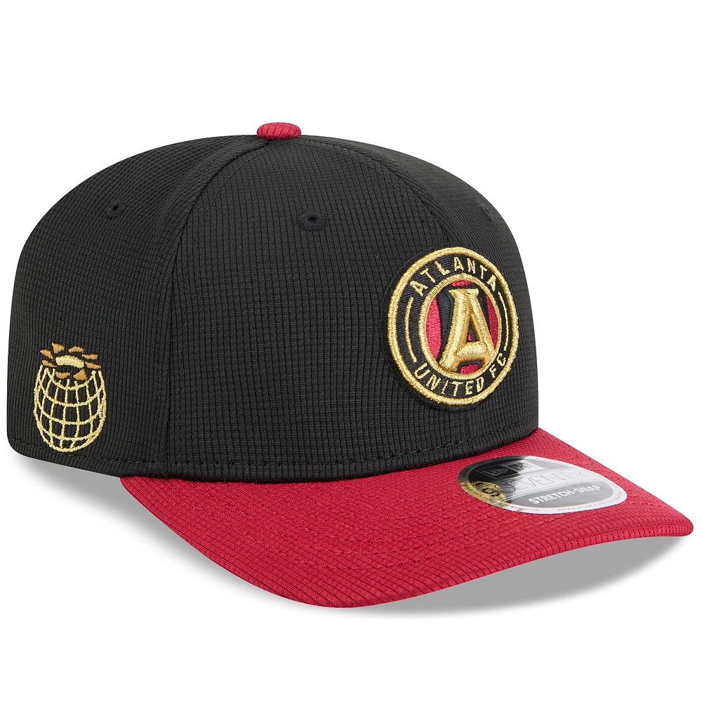 Men's New Era Black/Red Atlanta United FC 2025 Jersey Hook 9SEVENTY Stretch-Snap Hat