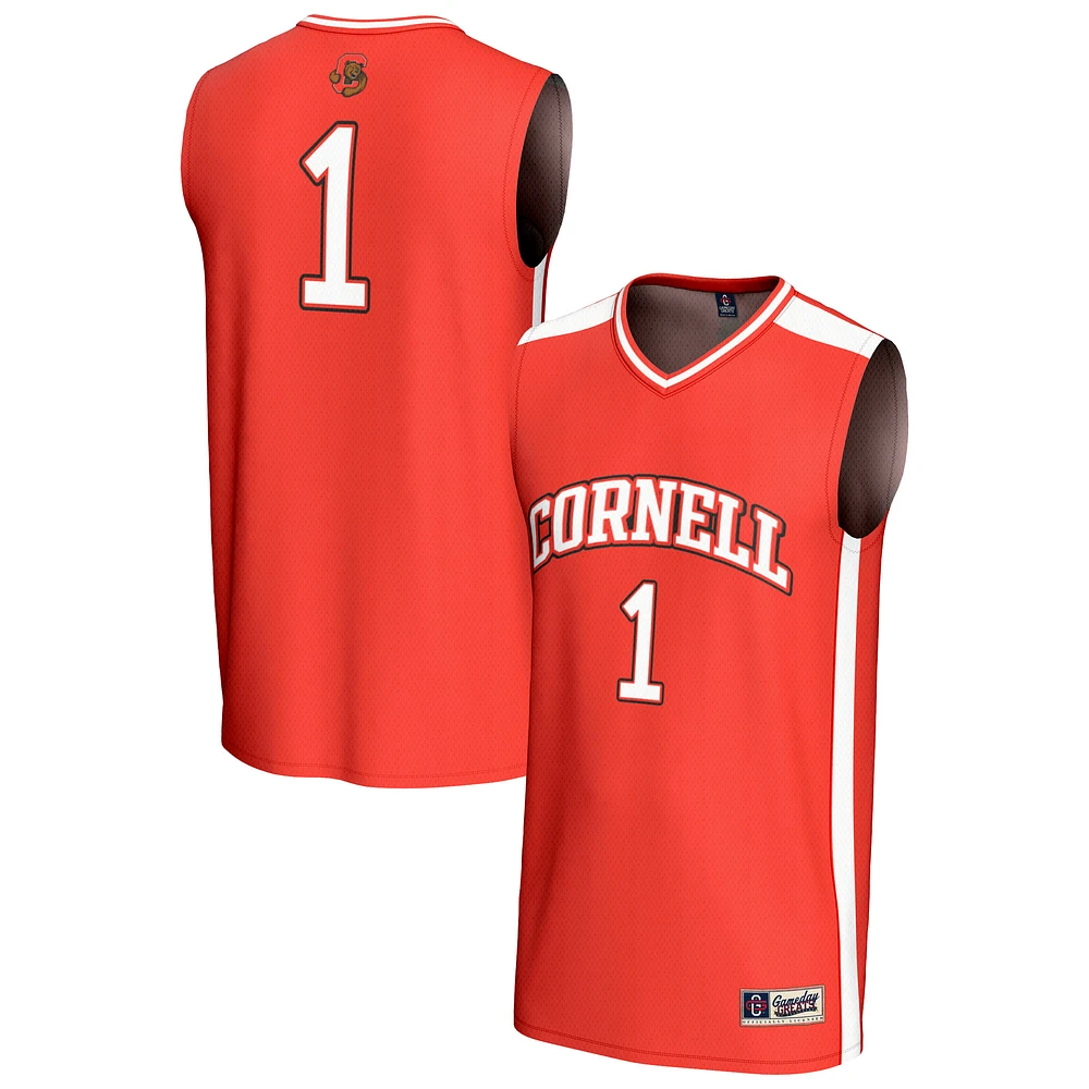 Unisex GameDay Greats #1 Red Cornell Big Lightweight Collegiate Basketball Fashion Jersey