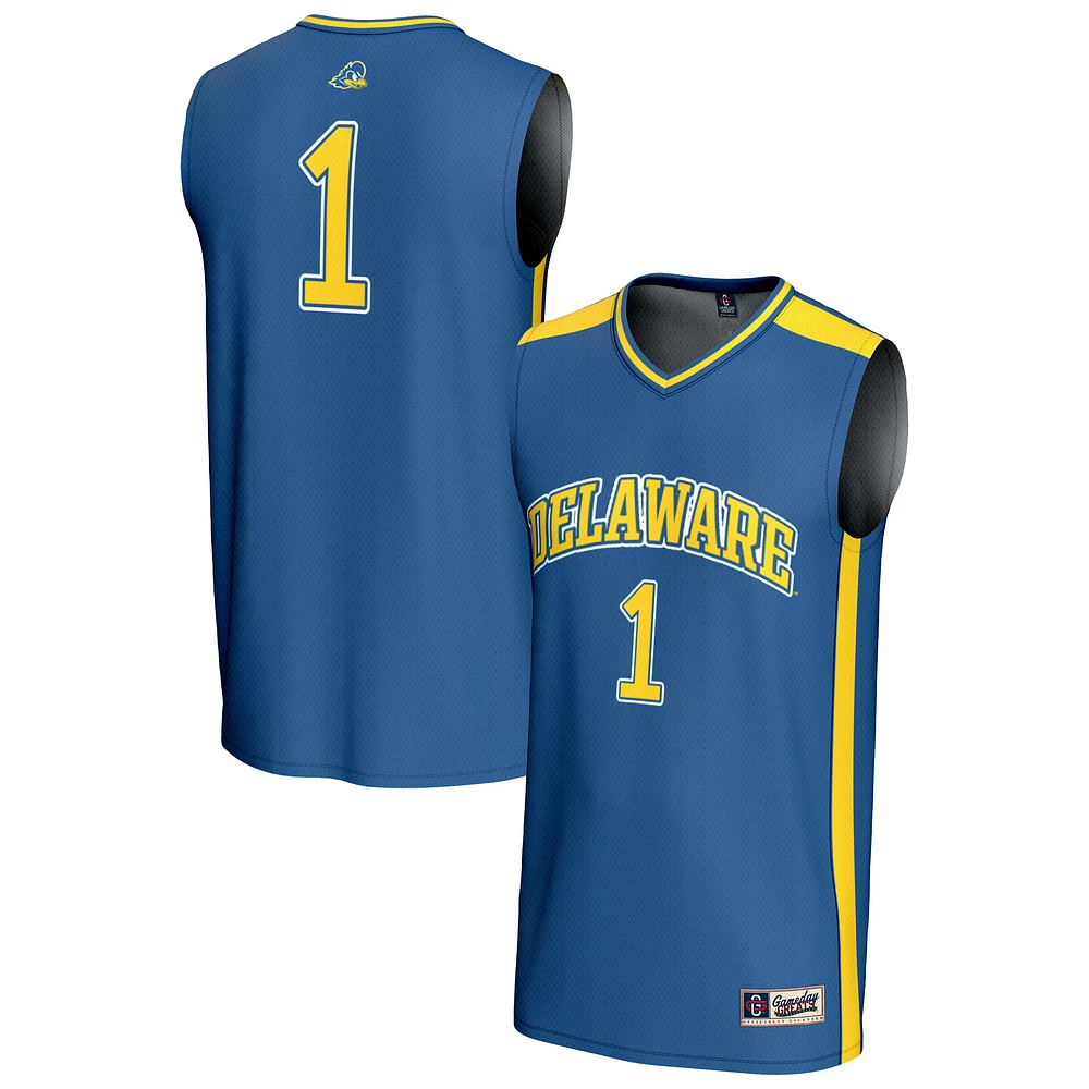 Unisex GameDay Greats #1 Royal Delaware Fightin' Blue Hens Lightweight Collegiate Basketball Fashion Jersey