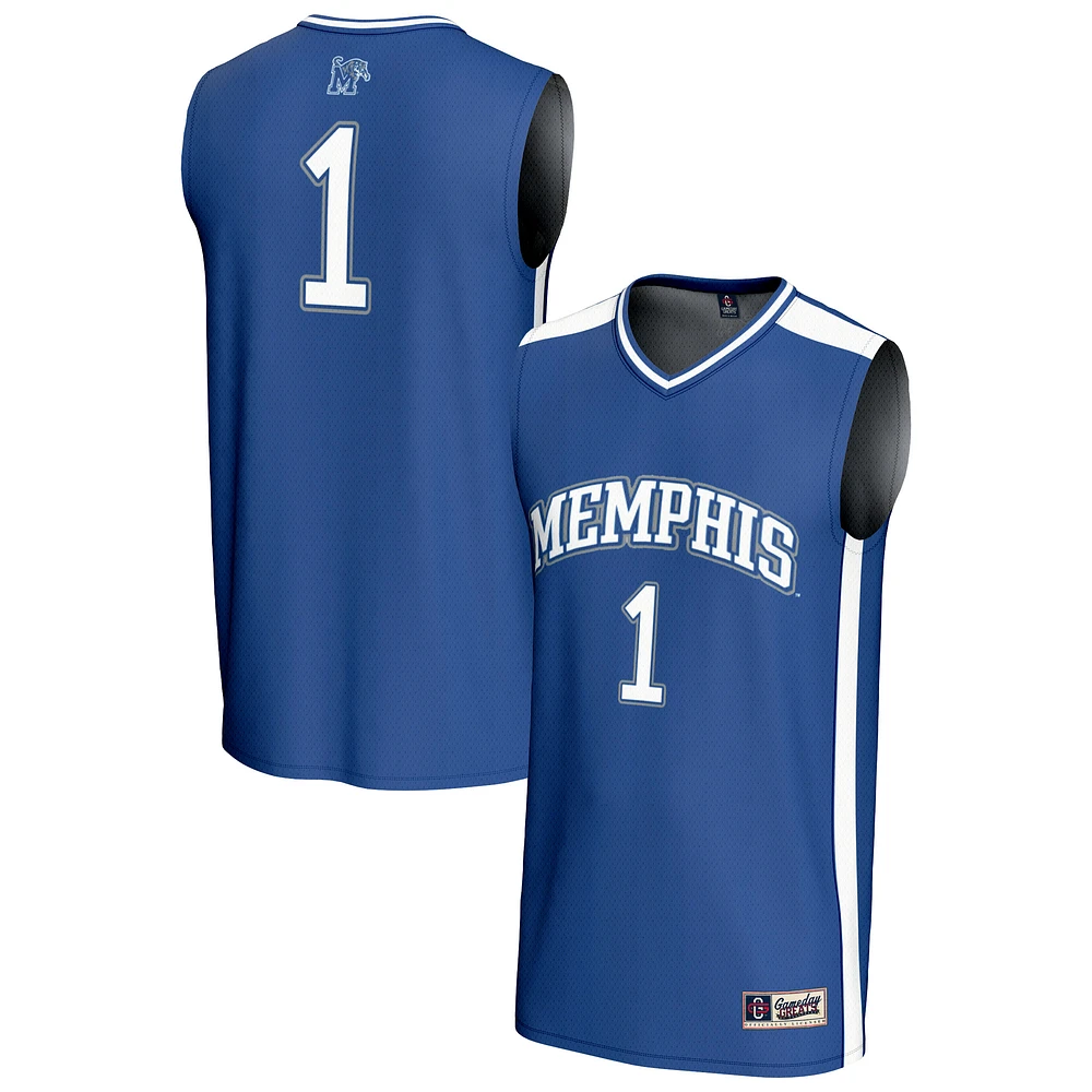 Unisex GameDay Greats #1 Royal Memphis Tigers Lightweight Collegiate Basketball Fashion Jersey