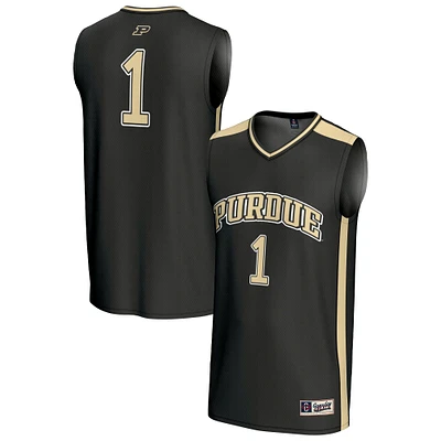 Unisex GameDay Greats #1 Black Purdue Boilermakers Lightweight Collegiate Basketball Fashion Jersey