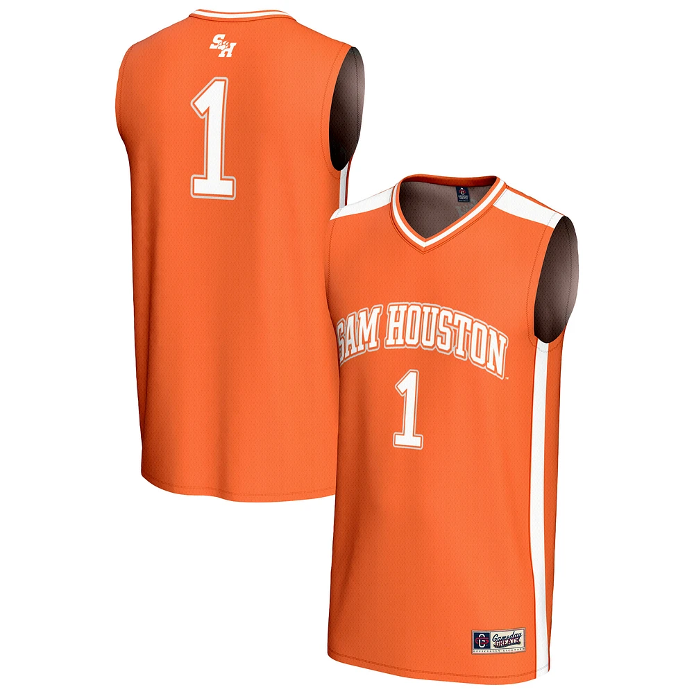 Unisex GameDay Greats #1 Orange Sam Houston State Bearkats Lightweight Collegiate Basketball Fashion Jersey