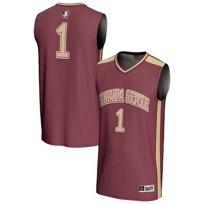 Unisex GameDay Greats #1 Garnet Florida State Seminoles Lightweight Collegiate Basketball Fashion Jersey