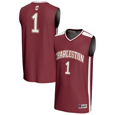 Youth GameDay Greats #1 Maroon Charleston Cougars Lightweight Collegiate Basketball Fashion Jersey