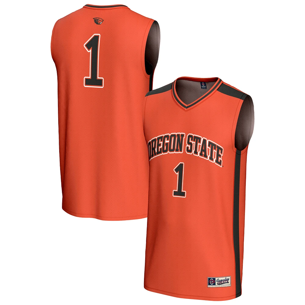 Youth GameDay Greats #1 Orange Oregon State Beavers Lightweight Collegiate Basketball Fashion Jersey