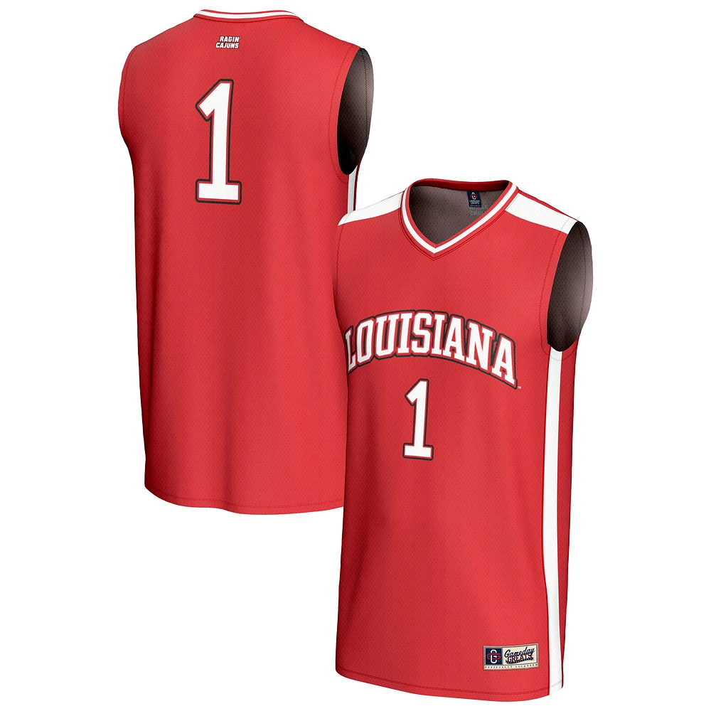 Youth GameDay Greats #1 Cardinal Louisiana Ragin' Cajuns Lightweight Collegiate Basketball Fashion Jersey